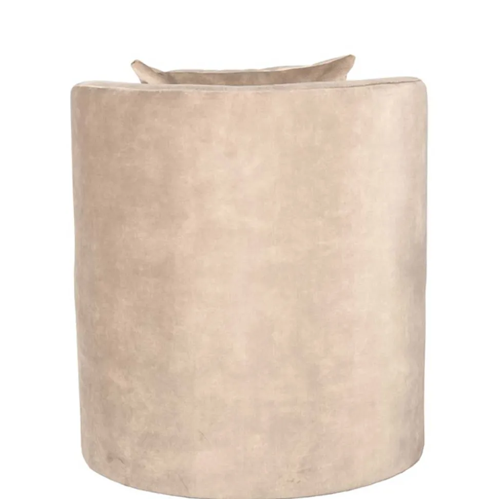 Polstersessel in Beige Velours - Sealand