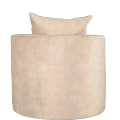 Polstersessel in Beige Velours - Sealand