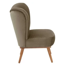 Polstersessel in Beigegrau und Erle - Debe