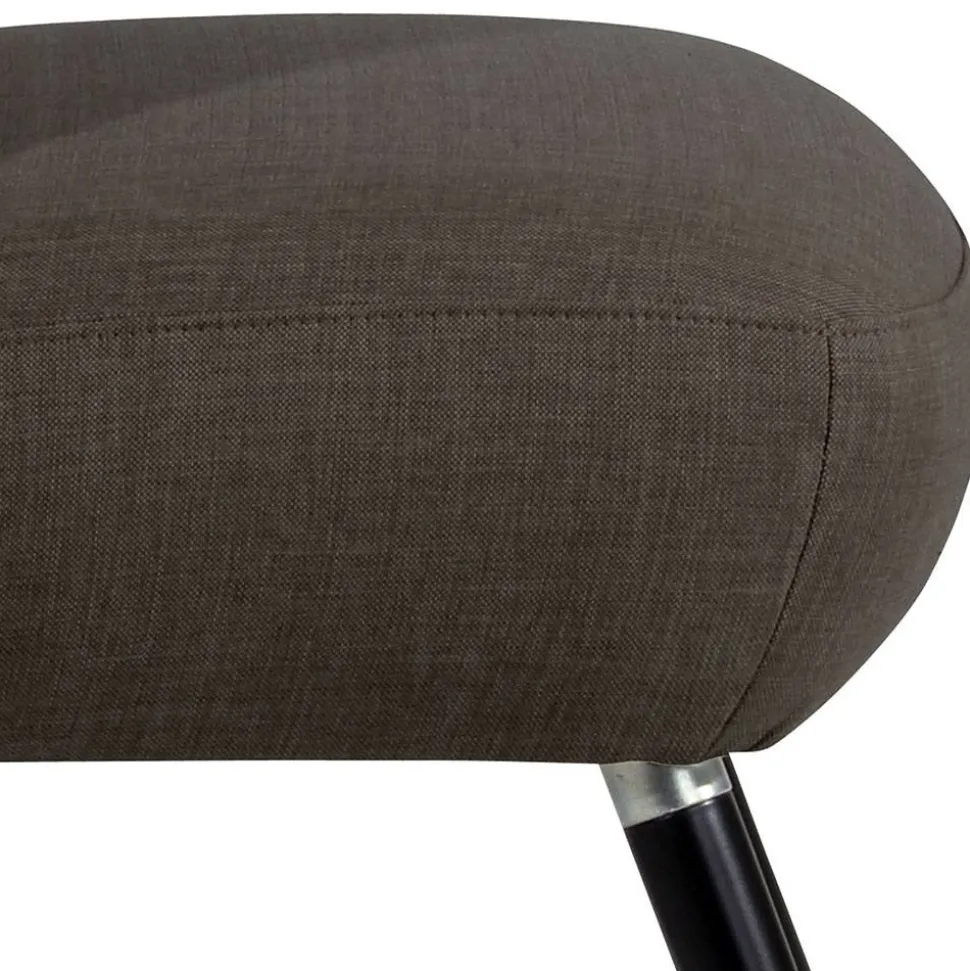 Polstersessel in Dunkelbraun und Schwarz - Melicus