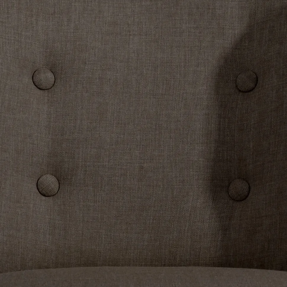 Polstersessel in Dunkelbraun und Schwarz - Melicus