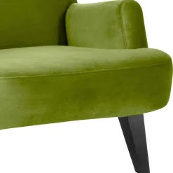 Polstersessel in Oliv Grün und Schwarz - Sofia