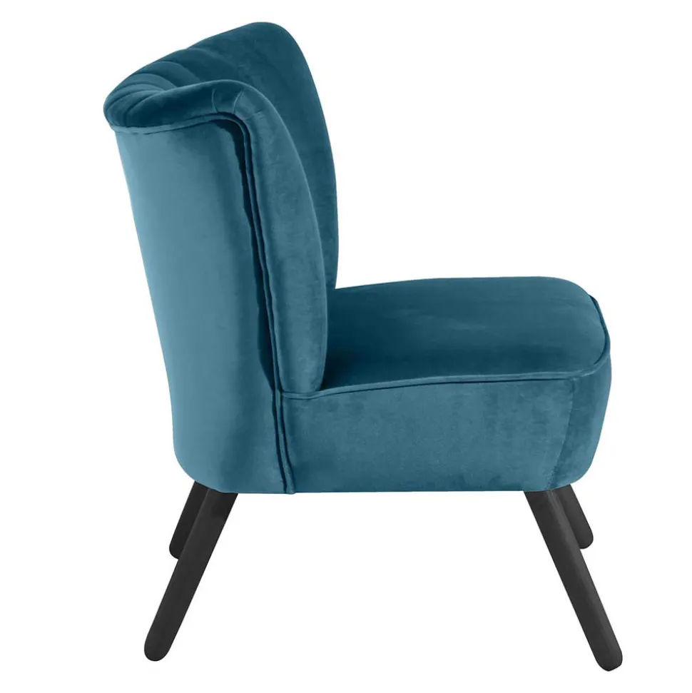 Polstersessel in Petrol und Schwarz - Floyda