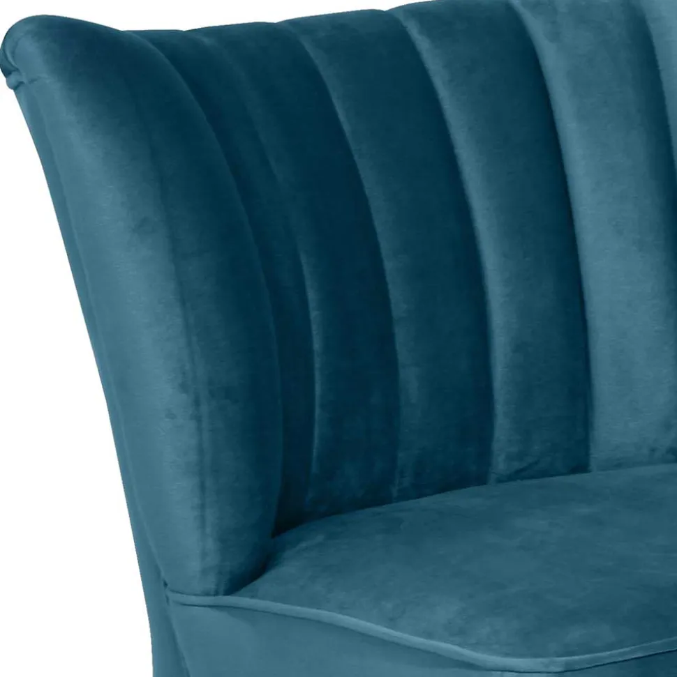 Polstersessel in Petrol und Schwarz - Floyda