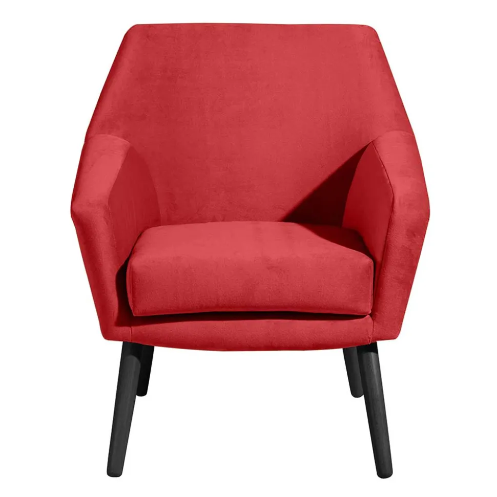 Polstersessel in Rot und Schwarz - Zehadra