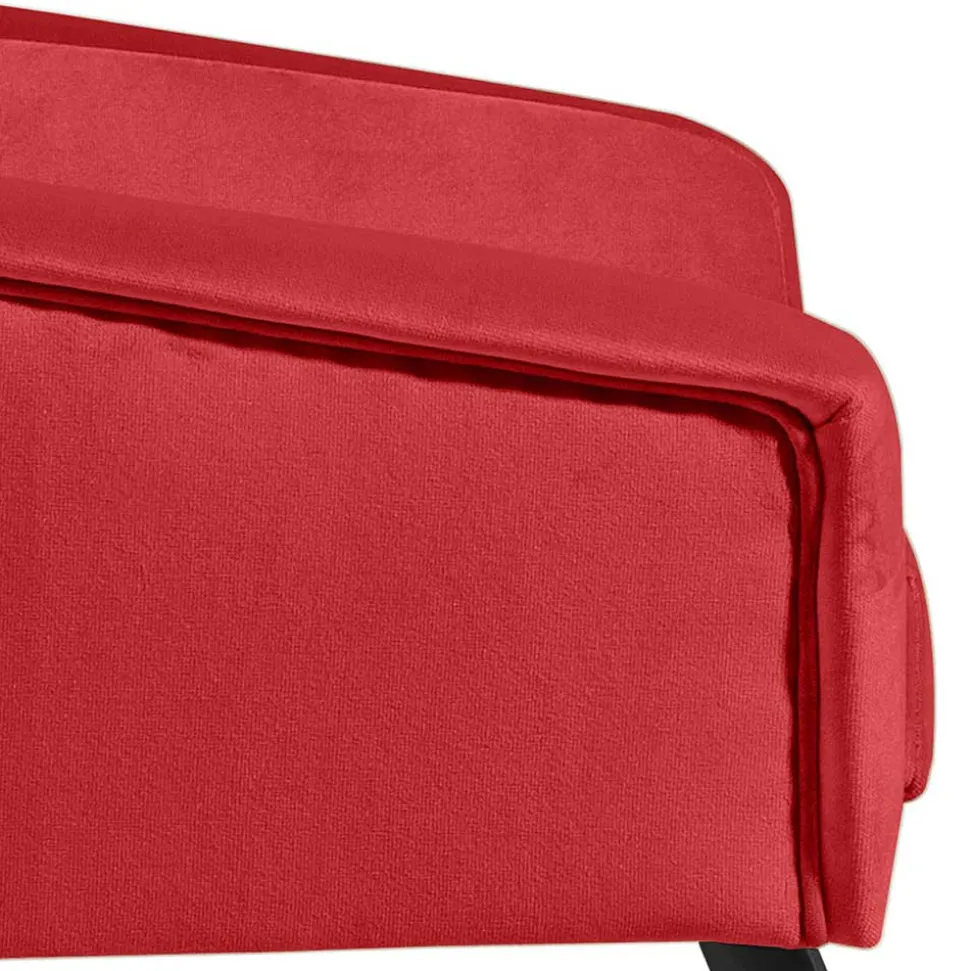 Polstersessel in Rot und Schwarz - Zehadra