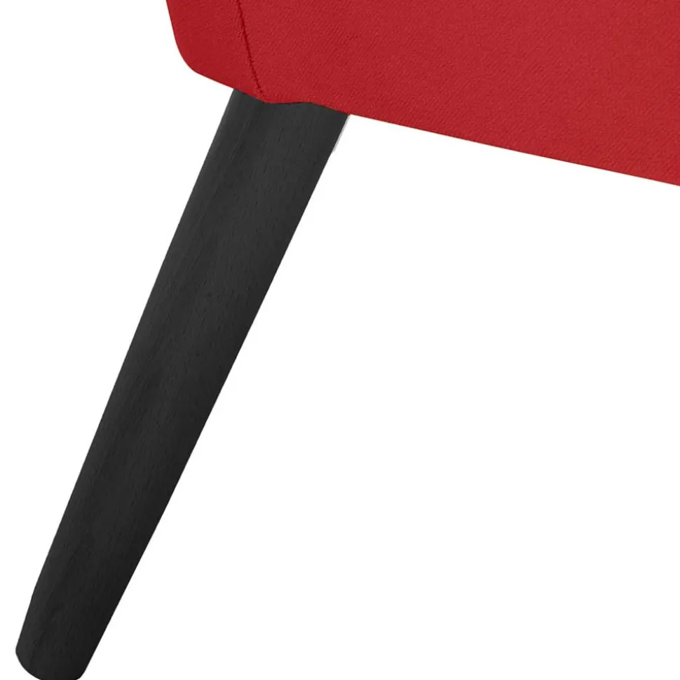 Polstersessel in Rot und Schwarz - Zehadra