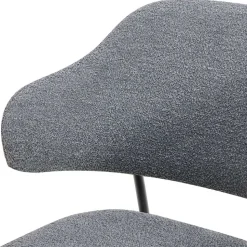 Polsterstühle in Dunkelgrau Boucle - Ciribati (2er Set)