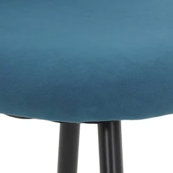 Polsterstühle in Petrol & Schwarz - Jeandru (4er Set)