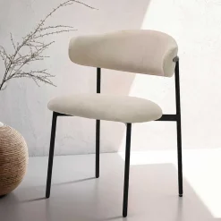 Polsterstühle in Taupe Strukturstoff - Filmau (2er Set)