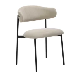 Polsterstühle in Taupe Strukturstoff - Filmau (2er Set)