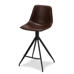 Polsterstuhl für Bar & Theke in Braun - Kalis (2er Set)