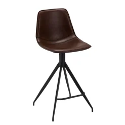 Polsterstuhl für Bar & Theke in Braun - Kalis (2er Set)