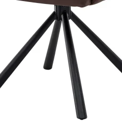 Polsterstuhl mit Armlehen auf Drehgestell - New Orleans (2er Set)