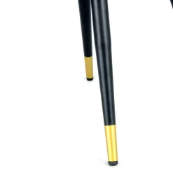 Polsterstuhl mit Armlehnen in Rosa Schwarz - Elliot