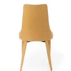 Polsterstuhl mit bezogenen Metallbeinen - Henrietta (2er Set)