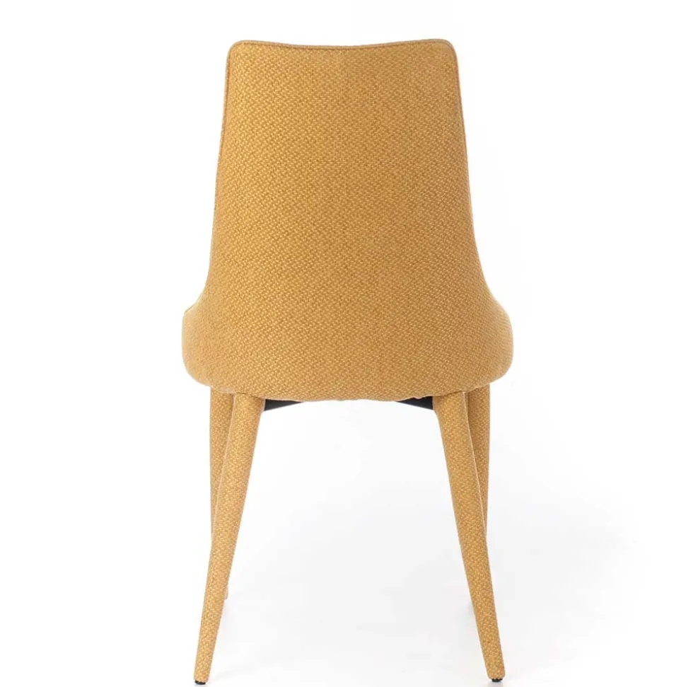 Polsterstuhl mit bezogenen Metallbeinen - Henrietta (2er Set)