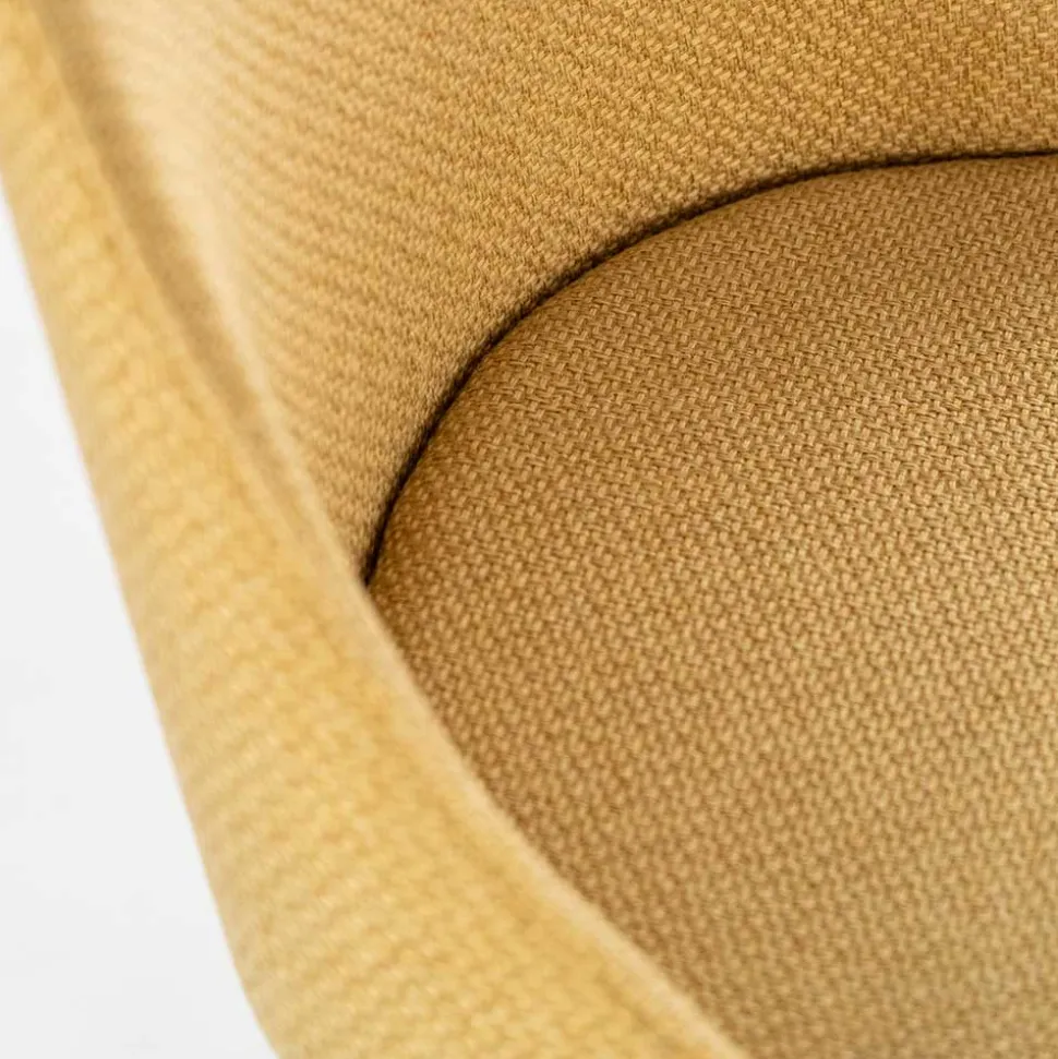 Polsterstuhl mit bezogenen Metallbeinen - Henrietta (2er Set)