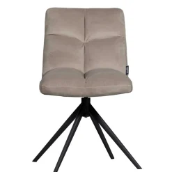 Polsterstuhl mit Stativgestell in Beigegrau - Melli