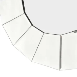 Polygon Designspiegel in Silber - Ymer