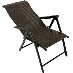 Polyrattan Gartenstühle in Schwarz-Braun - Lucasz (2er Set)