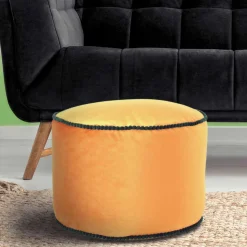 Pouf Yogakissen in Bronze Samt - Ynvinata