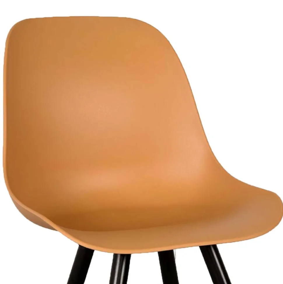PP Schalenstühle in Ocker - Sayetton (2er Set)