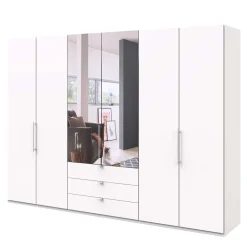 Praktisch aufgeteilter Kleiderschrank in Weiß - Donpiave