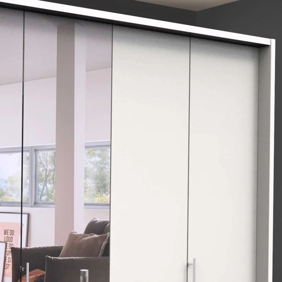 Praktisch aufgeteilter Kleiderschrank in Weiß - Donpiave