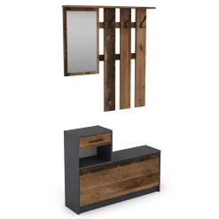 Preiswerte Flureinrichtung zweifarbig - Vinzent (zweiteilig)