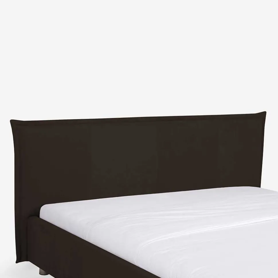 Preiswertes Polsterbett Vasilio in braunem Kunstleder