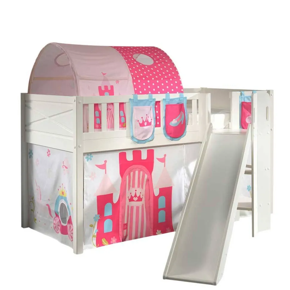 Prinzessin Rutschbett mit schräger Rutsche - Later