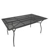 Pulverbeschichteter Gartentisch in Dunkelgrau - Lenox