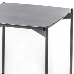 Quadrat Beistelltisch in Blaugrau - Vrono