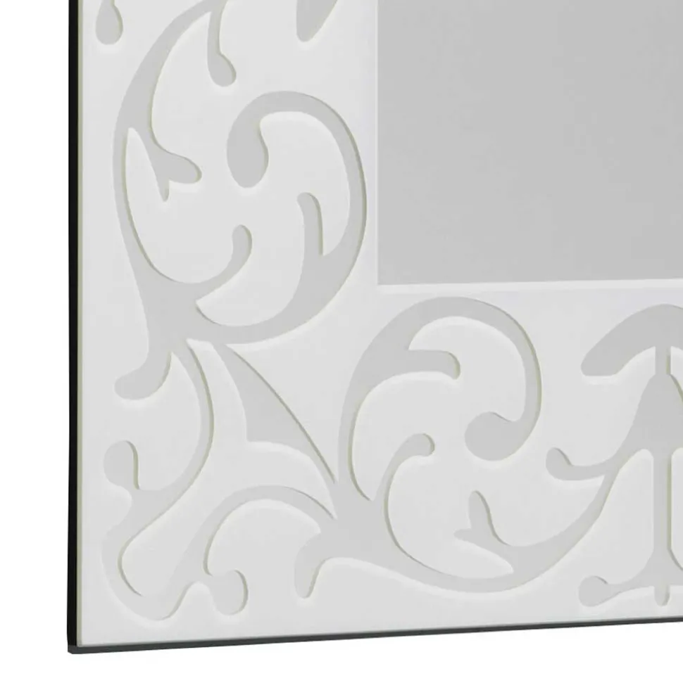 Quadrat Design Spiegel mit Ornament Rahmen - Spazion