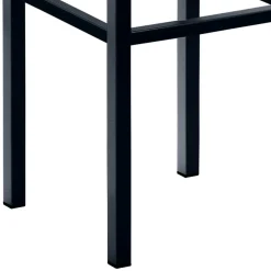 Quadrat Tresenhocker in Anthrazit & Schwarz - Madrid