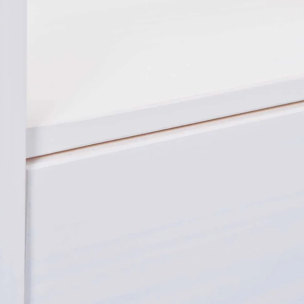 Quadrat 75x75 Landhaus Sofatisch mit Glas - Rosanna