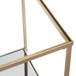 Quadratischer Beistelltisch aus Klarglas - Clair