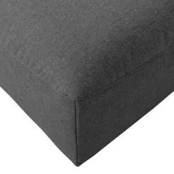 Quadratischer Couchhocker in Anthrazit - Telrama