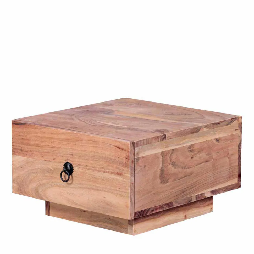 Quadratischer Design Nachttisch Vislan mit Schublade