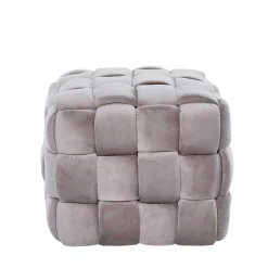 Quadratischer Hocker in Flechtoptik - Malivia