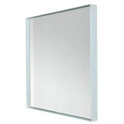 Quadratischer Spiegel in Weiß - Sandja