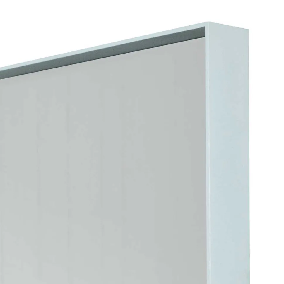 Quadratischer Spiegel in Weiß - Sandja