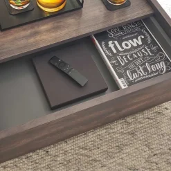 Quadratischer Wohnzimmertisch mit Staufach - Mundo