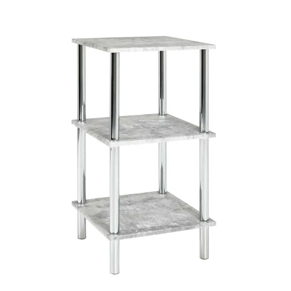 Quadratisches Badregal Usavina mit Beton Dekor