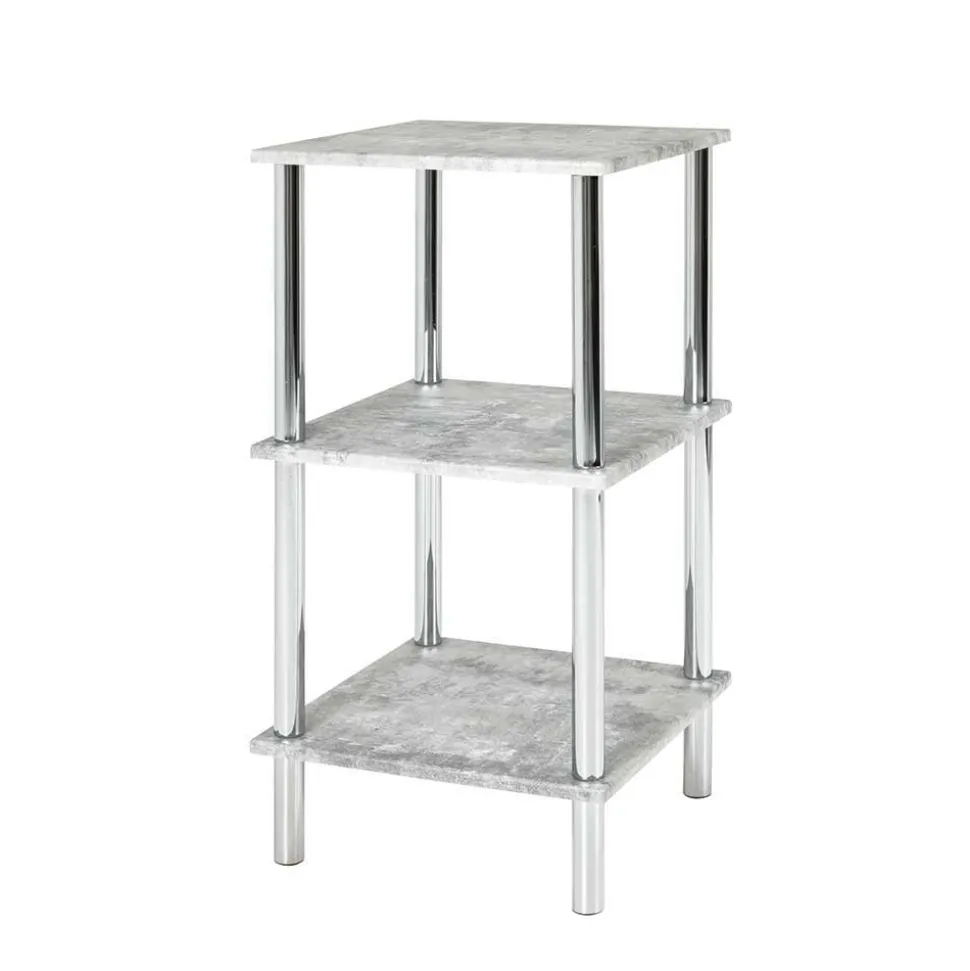 Quadratisches Badregal Usavina mit Beton Dekor