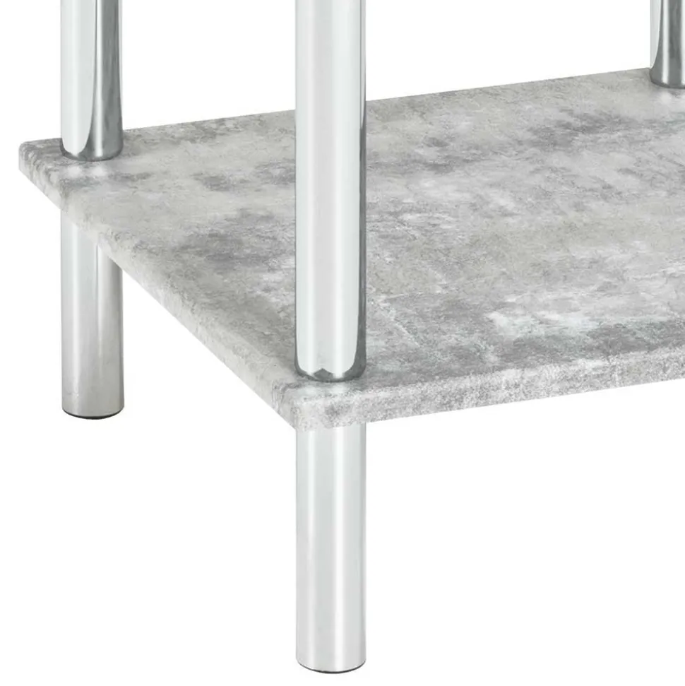 Quadratisches Badregal Usavina mit Beton Dekor