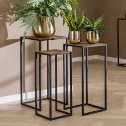 Quadratisches Blumensäulen Set - Christine (dreiteilig)