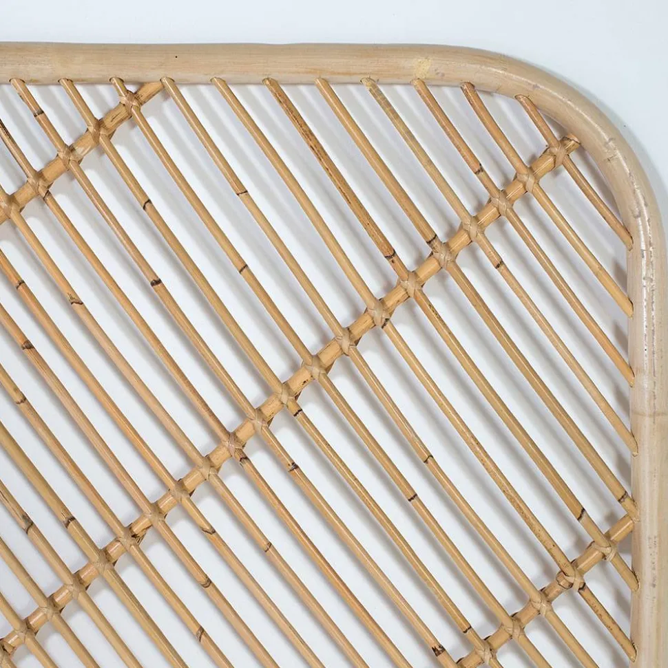 Rattan Bett Kopfteil in Natur - Naas
