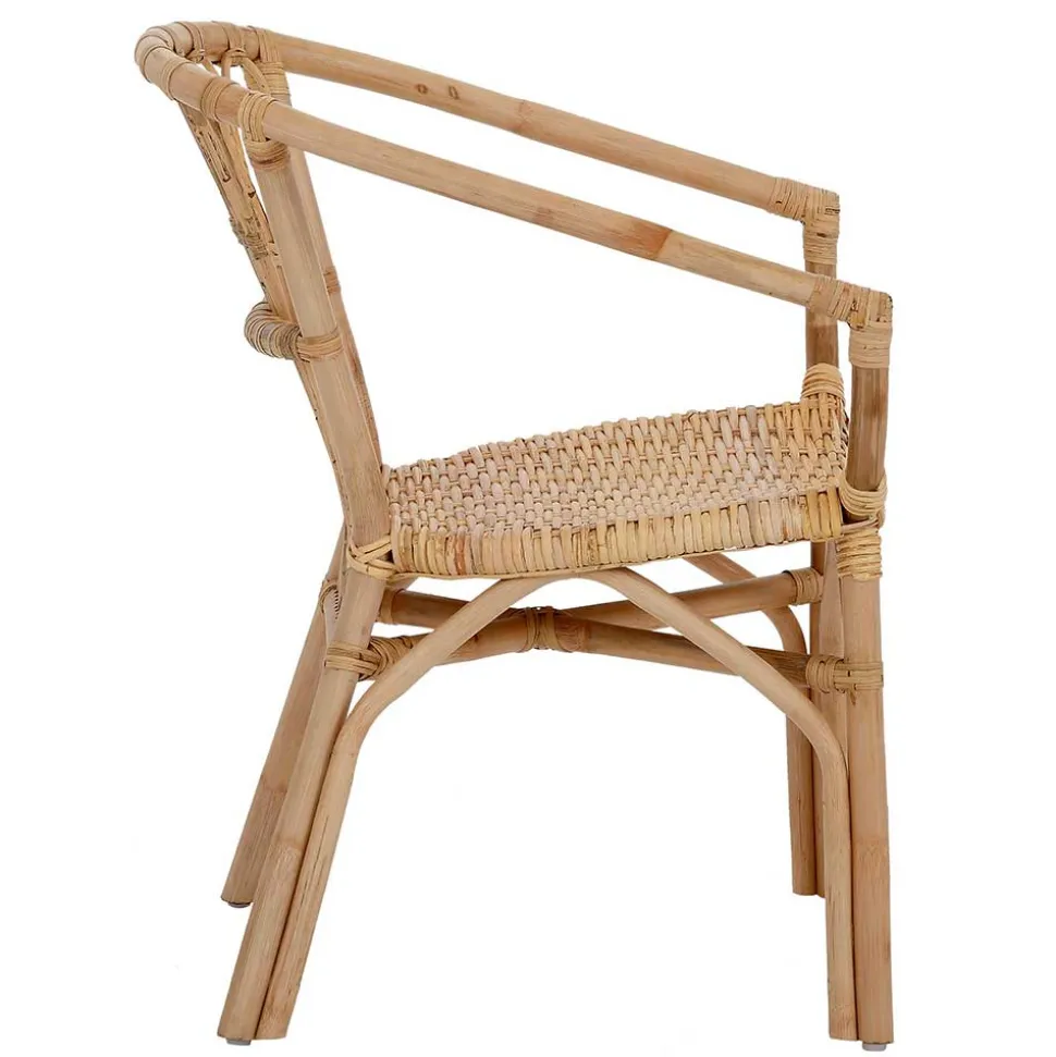 Rattan Esszimmerstuhl in Beige - Titian (2er Set)